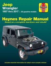 HAYNES AUTOMOTIVE REPAIR MANUAL JEEP 1987-2017 WRANGLER YJ TJ JK Book